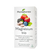 Phytopharma Magnesium Trio – wild-berry chewable tablets, 100